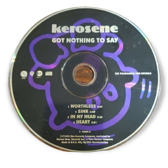 Kerosene - Worthless [1993‎ CD Maxi-Single] - Picture 3 of 3